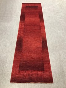 Loribaft Tappeto 80 x 290 Rosso (Iran) Annodato A Mano