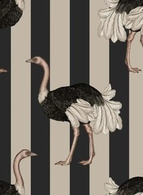 House of Hackney Carta da parati Pride - Clay & Off-Black