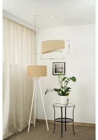 Brilagi - Lampadario LED a sospensione con filo LYRA 1xE27/15W/230V beige/color crema