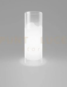 Lio lampada da tavolo 50 cristallo bianco 1 luce attacco e27