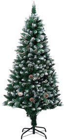 Albero di Natale Artificiale con Pigne e Neve Bianca, 180 cm / Con