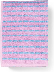 Asciugamano tipo terry blu/rosa in misto bambù 70x140 cm Nuance – JUNA