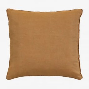 Cuscino quadrato in cotone (45x45 cm) Marmai Giallo Mimosa - Sklum