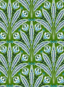 Clarke & Clarke Tapete Attingham - Cobalt/ Green