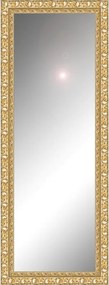 Specchio Forata rettangolare in legno oro foglia 125 x 40 cm