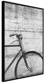 Poster  Bicycle Leaning Against the Wall  Cornice Quadri Cornice nera, Larghezza x Altezza Home decor 30x45