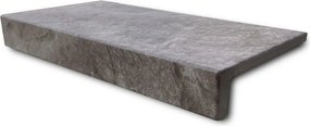 Piastrella coprigradino per scale ECODADO+ TERM. ELLE SASSONE grigio L 15 x H 30 cm, Sp. 9 mm 8 pezzi