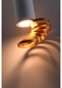 Faretto TUBA 1xGU10/15W/230V bianco/rame