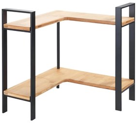 WENKO 53028100 - Mensola LOU 30x33 cm nera/marrone