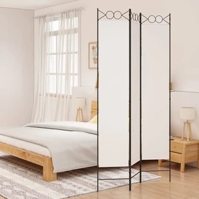 Divisorio A 3 Pannelli Bianco 120x220 Cm İn Tessuto /