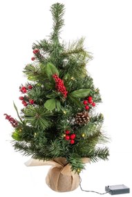 Albero di Natale Multicolore PVC Metallo 30 x 30 x 60 cm