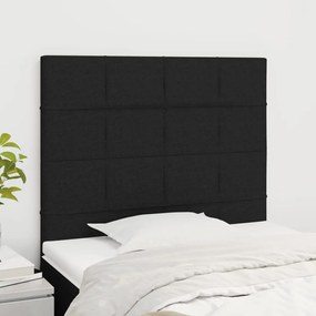 Testiere 2 Pz Nero 100x5x78/88 Cm İn Tessuto /