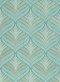 Tapete Sotherton von Osborne & Little - Aqua/ Gilver
