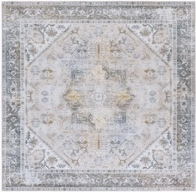 Tappeto a pelo basso lavabile tessuto a mano Kushim