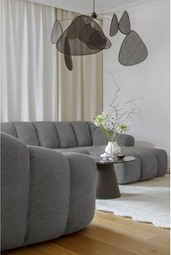 Divano angolare grigio (con penisola a sinistra/a U) Shell – Miuform