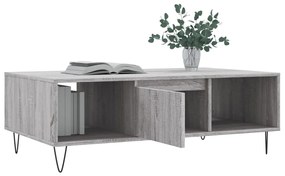 Tavolino da Salotto Grigio Sonoma 104x60x35cm Legno Multistrato