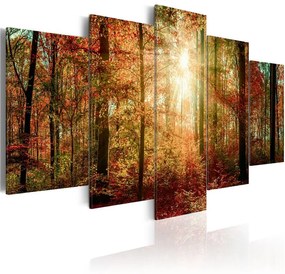 Quadro Autumn Wilderness  Colore Marrone, Dimensioni e Misure 100x50