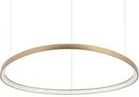 Sospensione Moderna Gemini Ottone Led 80W 3000K Luce Calda