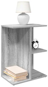 Comodini 2 Pz Grigio Sonoma 46,5x29x61 Cm İn Legno Multistrato /