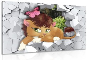 Quadro su tela – Cucciolo di leone adorabile