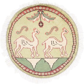 Agra Tappeto orientale 50 x 50 (Indian) Annodato A Mano