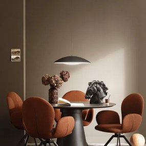 Schöner Wohnen 14606-18-LED Lampada a sospensione dimmerabile su cavo LENTE LED/17W/230V Ø40 cm, nera