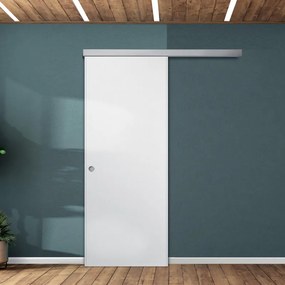 Porta interna scorrevole Altair in HDF laccato colore bianco, L 90 x H 210 cm, apertura reversibile