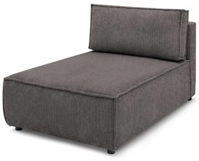 Modulo divano in velluto a coste variabile marrone chiaro Nihad modular - Bobochic Paris