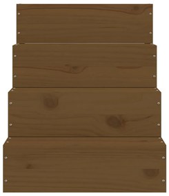 Scala per animali miele 40x49x47 cm in legno massello di pino