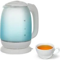 Bollitore elettrico 1,7 L 2200 W vetro azzurro