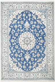 Nain Tappeto persiano 250 x 170 Blu (Iran) Annodato A Mano