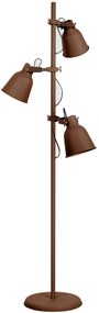 Lampadario Piantana Legend Industrial Vintage Colore Corten  60W  Mis 50 x 166 cm