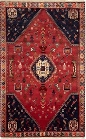 Shiraz Tappeto persiano 180x280 Rosso (Iran) Annodato A Mano