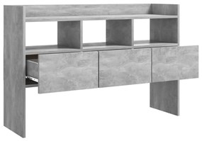 Credenza grigio cemento 105x30x70 cm in truciolato