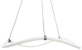 Lampadario LED moderno Annie grigio Ø60cm, luce naturale 2700 lumen, NOVECENTO