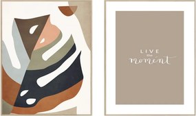Set di dipinti 2 pz 30x40 cm Live the Moment – knor