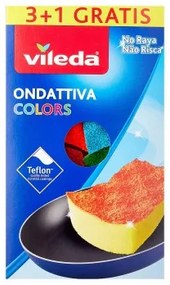 Spugna Vileda 169492 Giallo Azzurro Verde Multicolore Arancio Rosa Poliuretano (4 Pezzi)