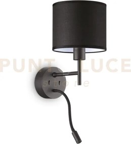 Set up applique 1 luce attacco e27 + 1 luce led 3000k 3w 200 lm in...