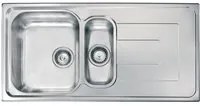 Lavello COMO 100X50 2 vasche sinistre+ gocciolatoio ACCIAIO INOX 010145.S1.01.2018