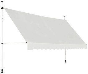 Costway Tenda da sole telescopica e retrattile, Tenda parasole resistente ai raggi UV impermeabile con manovella 2 Dimensioni 2 Colori