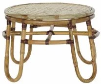 Tavolo aggiuntivo DKD Home Decor Bambù Rattan (60 x 60 x 42 cm)