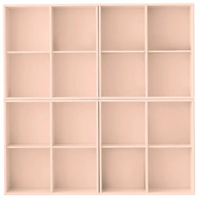 Libreria rosa chiaro da appendere 140x140x27 cm Mistral – Hammel Furniture
