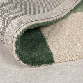 Tappeto verde in lana tessuto a mano 200x290 cm Glow Green &amp; Blue – Flair Rugs