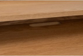 Scrivania in stile segreteria con piano effetto rovere 60x120 cm Giorgio – White Label