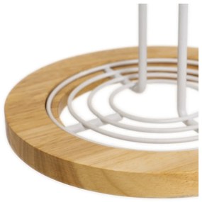 Portarotolo da cucina verticale bianco/di colore naturale in metallo ø 15 cm – Casa Selección