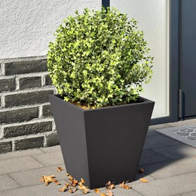 Fioriera Da Giardino Nera 30x30x30 Cm İn Acciaio /