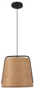 Faro - Indoor -  Stood-1x SP  - Lampadario con diffusore in legno