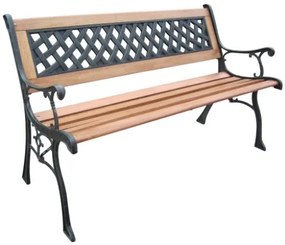 HI Panchina da Giardino 126 cm in Legno