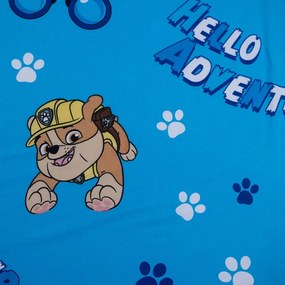 Lenzuolo con angoli per bambini blu in cotone per letto singolo 90x200 cm Paw Patrol – Jerry Fabrics
