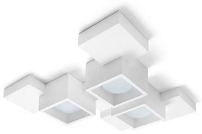 Sforzin illuminazione lampada a soffitto, parete in gesso side cubo  3 luci gx5,5 T293